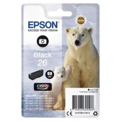 Epson 26 Polar Bear Photo Black Standard Capacity Ink Cartridge 5ml - C13T26114012 Image