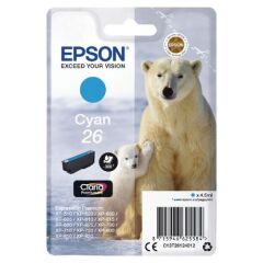 Epson 26 Polar Bear Cyan Standard Capacity Ink Cartridge 4.5ml - C13T26124012 Image