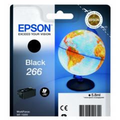 Epson 266 Globe Black Standard Capacity Ink Cartridge 6ml - C13T26614010 Image