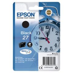 Epson 27 Alarm Clock Black Standard Capacity Ink Cartridge 6ml - C13T27014012 Image