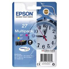Epson 27 Alarm Clock Colour Standard Capacity Ink Cartridge 3x4ml Multipack - C13T27054012 Image