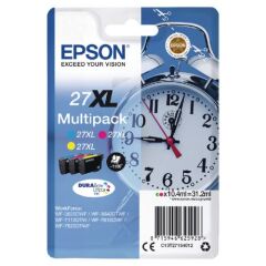 Epson 27XL Alarm Clock Colour High Yield Ink Cartridge 3x10ml Multipack - C13T27154012 Image