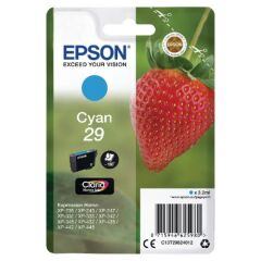 Epson 29 Strawberry Cyan Standard Capacity Ink Cartridge 3ml - C13T29824012 Image