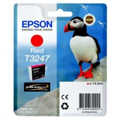 Epson T3247 Puffin Red Standard Capacity Ink Cartridge 14ml - C13T32474010 Image