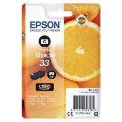 Epson 33 Oranges Photo Black Standard Capacity Ink Cartridge 4.5ml - C13T33414012 Image