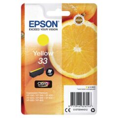 Epson 33 Oranges Yellow Standard Capacity Ink Cartridge 4.5ml - C13T33444012 Image
