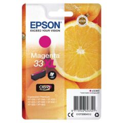 Epson 33XL Oranges Magenta High Yield Ink Cartridge 9ml - C13T33634012 Image