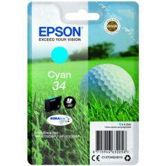 Epson 34 Golfball Cyan Standard Capacity Ink Cartridge 4ml - C13T34624010 Image