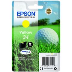 Epson 34 Golfball Yellow Standard Capacity Ink Cartridge 4ml - C13T34644010 Image