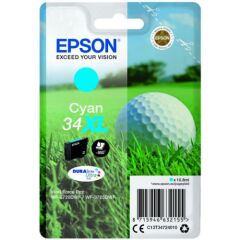 Epson 34XL Golfball Cyan High Yield Ink Cartridge 11ml - C13T34724010 Image
