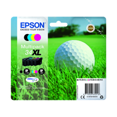 Epson Singlepack 4 Colour 34XL DURABrite Ultra Ink C13T34764010 Image