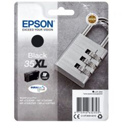 Epson 35XL Padlock Black High Yield Ink Cartridge 41ml - C13T35914010 Image