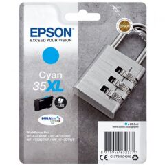 Epson 35XL Padlock Cyan High Yield Ink Cartridge 20ml - C13T35924010 Image