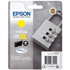 Epson 35XL Padlock Yellow High Yield Ink Cartridge 20ml - C13T35944010 Image