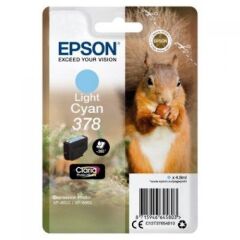 Epson 378 Squirrel Light Cyan Standard Capacity Ink Cartridge 5ml - C13T37854010 Image