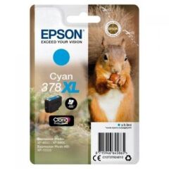 Epson 378XL Squirrel Cyan High Yield Ink Cartridge 9ml - C13T37924010 Image