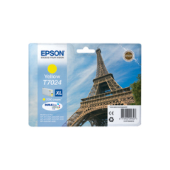 Epson T7024 Eiffel Tower Yellow High Yield Ink Cartridge 21ml - C13T70244010 Image