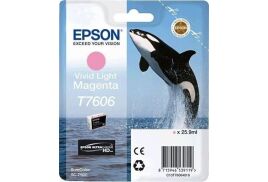 Epson T7606 Killer Whale Vivid Light Standard Capacity Magenta Ink Cartridge 26ml - C13T76064010