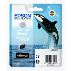 Epson T7609 Killer Whale Light Black Standard Capacity Ink Cartridge 26ml - C13T76094010 Image