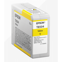 Epson T8504 Yellow Ink Cartridge 80ml - C13T850400 Image