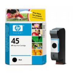 HP 45 Black Standard Capacity Ink Cartridge 42ml - 51645A Image