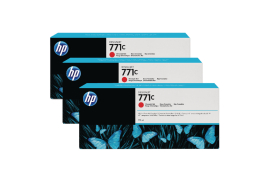 HP 771C Chromatic Red Designjet Ink Cartridge (Pack of 3) B6Y32A