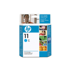 HP 11 Cyan Standard Capacity Ink Cartridge 28ml - C4836A Image