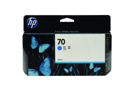 HP 70 Cyan Inkjet Cartridge (Standard Yield, 130ml Capacity) C9452A