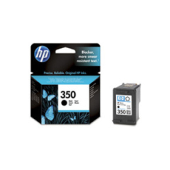 HP 350 Black Standard Capacity Ink Cartridge 5ml - CB335E Image