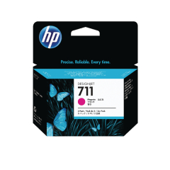 HP 711 Magenta Inkjet Cartridge (Pack of 3) CZ135A Image