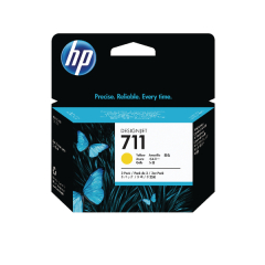 HP 711 Yellow Inkjet Cartridge (Pack of 3) CZ136A Image