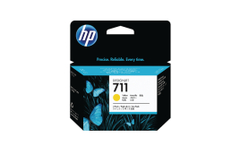 HP 711 Yellow Inkjet Cartridge (Pack of 3) CZ136A