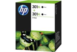 HP 301XL Black Standard Capacity Ink Cartridge 8ml Twinpack - D8J45AE