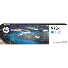 HP 973X Cyan High Yield Ink Cartridge 86ml for HP PageWide Pro 452/477 - F6T81AE Image