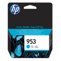 HP 953 Cyan Standard Capacity Ink Cartridge 10ml for HP OfficeJet Pro 8210/8710/8720/8730/8740 - F6U12AE Image