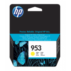 HP 953 Yellow Standard Capacity Ink Cartridge 10ml for HP OfficeJet Pro 8210/8710/8720/8730/8740 - F6U14AE Image