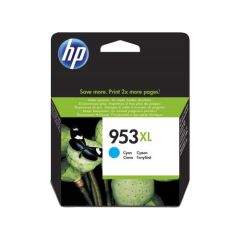 HP 953XL Cyan High Yield Ink Cartridge 20ml for HP OfficeJet Pro 8210/8710/8720/8730/8740 - F6U16AE Image