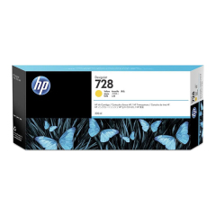 HP 728 Yellow Extra High Capacity Ink Cartridge 300ml - F9K15A Image