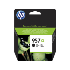 HP 957XL Black High Yield Ink Cartridge 64ml for HP OfficeJet Pro 8210/8715/8720/8725/8730/8740 - L0R40AE Image