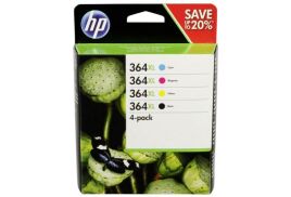 HP 364XL Black and Colour Standard Capacity Ink Cartridge 18ml 3x 6ml Multipack - N9J74AE