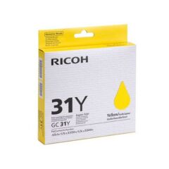 Ricoh GC31Y Yellow Standard Capacity Gel Ink Cartridge 1.56k pages for GXE3350N - 405691 Image