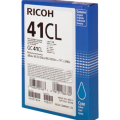 Ricoh GC41CL Cyan Standard Capacity Gel Ink Cartridge 600 pages - 405766 Image