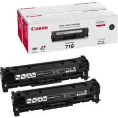 Canon 2662B005 718 Black Toner 3.4K Twinpack Image