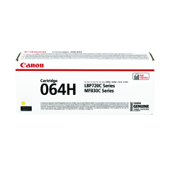 Canon Cartridge 064 High Yield Yellow Laser Toner Cartridge 4932C001 Image