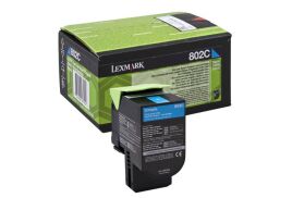 Lexmark 80C20C0 802C Cyan Toner 1K