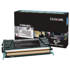 Lexmark C746 Black High Yield Return Program Toner Cartridge C746H3KG Image