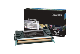 Lexmark C746 Black High Yield Return Program Toner Cartridge C746H3KG
