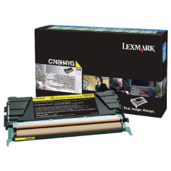 Lexmark C748 Yellow High Yield Return Program Toner Cartridge C748H3YG Image