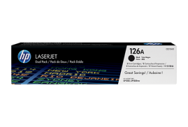 HP 126A Black Standard Capacity Toner Cartridge 1.2K pages Twinpack for HP LaserJet Pro 100/CP1025/M275 - CE310AD