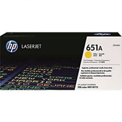 HP 651A Yellow Standard Capacity Toner Cartridge 16K pages for HP LaserJet Enterprise M775 - CE342A Image